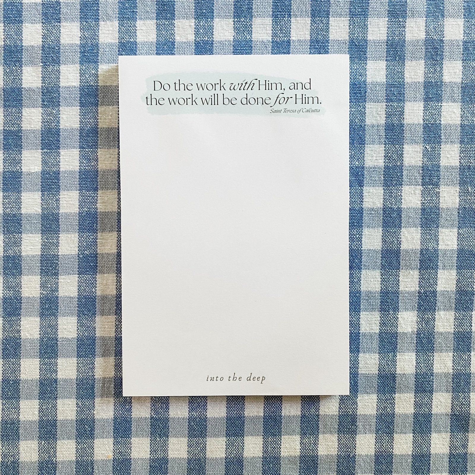 "Do the Work with Him" Sticky Notepad - Image 3