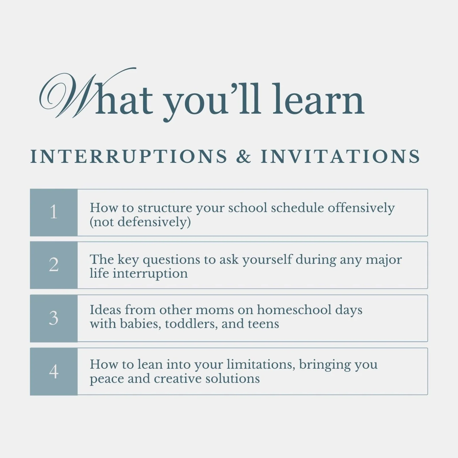 Interruptions & Invitations | Workshop - Image 3